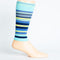 Stripe Navy + Teal Cotton Compression Sleeve